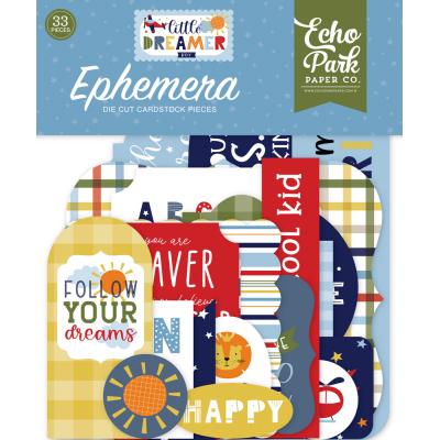 Echo Park Little Dreamer Boy Die Cuts - Ephemera